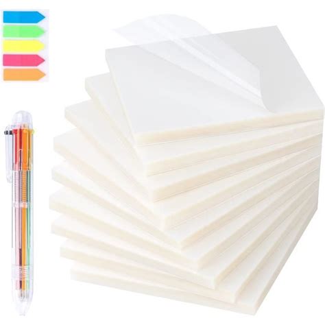 Pads Notes Autocollantes Transparents Pcs Post Sticky It Notes