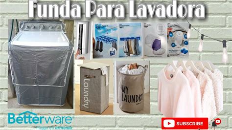 Funda Lavadora Satín betterware Protectora de polvo sol y lluvia