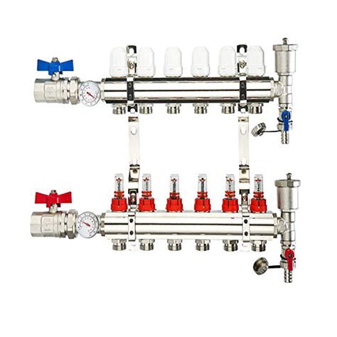 Buy Wisewater Radiant Heat Manifold 6 Loop Pex Tubing Manifolds With Compatible Outlets For