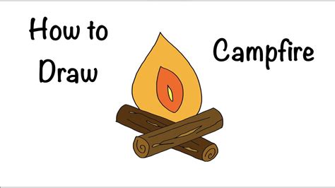 🔴 How To Draw A Log Of Wood In A Fire Simple Step By Step Beginner