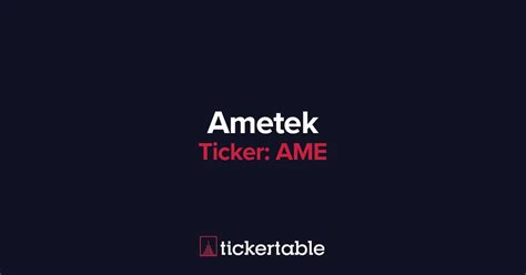 What Does Ametek Do?