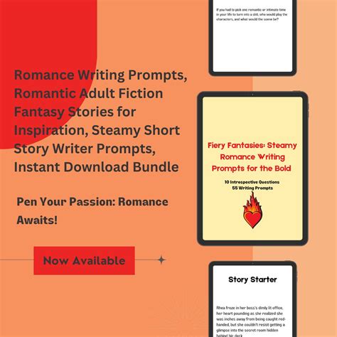 Steamy Writing Prompts Romance Adult Fiction Fantasy Stories For Inspiration Steamy Short