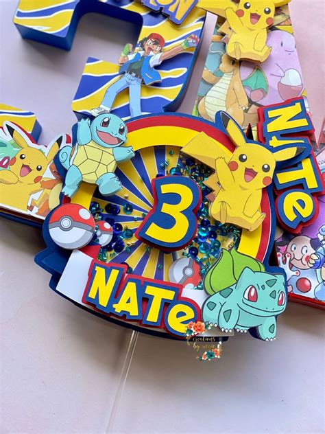 Pokémon cake topper Artofit