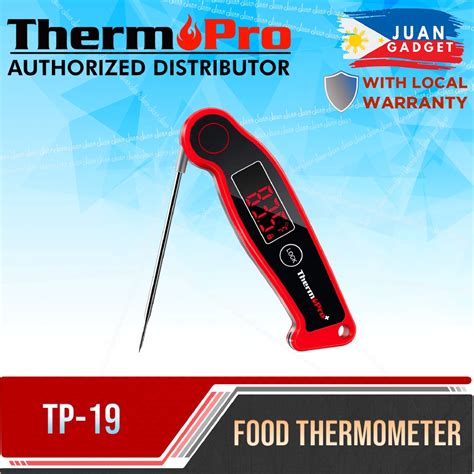 Thermopro Tp 19 Tp19 Waterproof Digital Meat Thermometer For Grilling With Ambidextrous Backlit