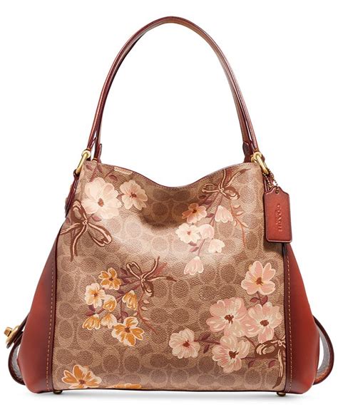 Coach Prairie Coated Canvas Signature Edie 31 Shoulder Bag Macy S