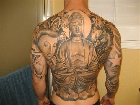 Great Buddha Tattoo On Whole Back Tattooimages Biz