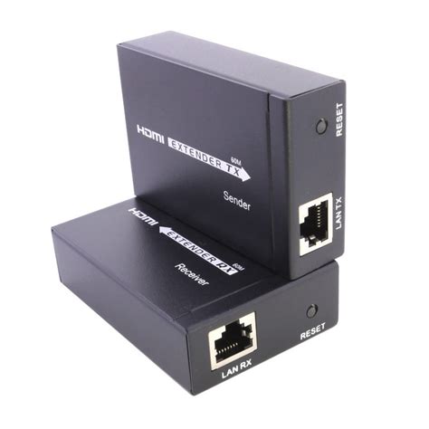 Hdmi Lan Extender Over Cat E Cat Rj Up To Ft P With Ac