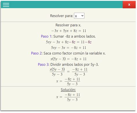 Calculadora De Despejes Despejar Ecuaciones O F Rmulas Online