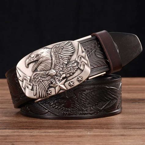 Leather Belts for Men Fashion Top Leather Ratchet Belts for Men with ...