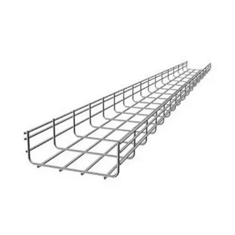 Stainless Steel Rectangular Wire Mesh Cable Tray For Industrial Id