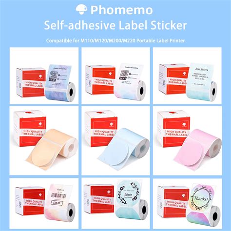 Phomemo Papier D Tiquettes Auto Adh Sives Pour Phomemo M M