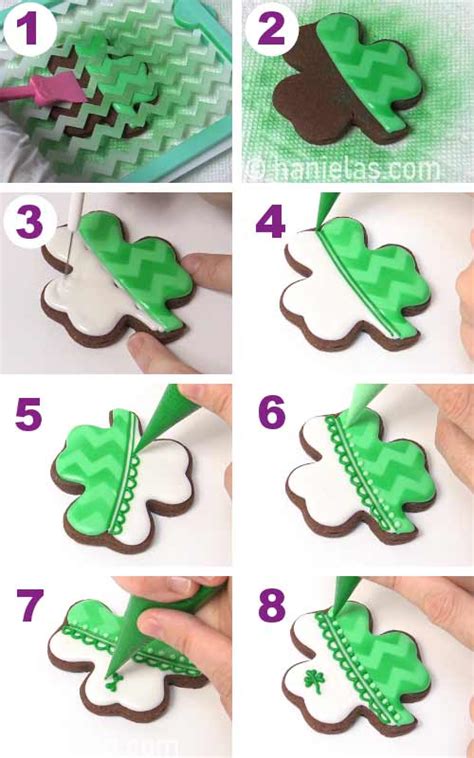 Shamrock Cookies - Haniela's | Recipes, Cookie & Cake Decorating Tutorials