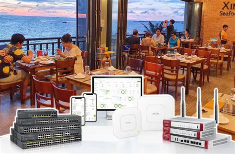 Sơ đồ hệ thống mạng cho nhà hàng VTech Solutions