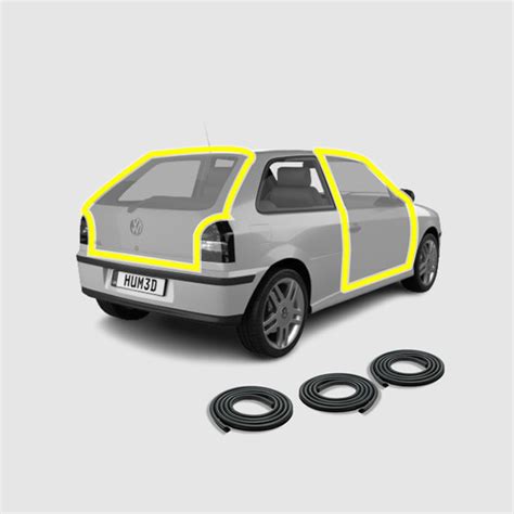 Kit Burletes De Puerta Y Ba L Vw Gol P Regalo Car Tuning