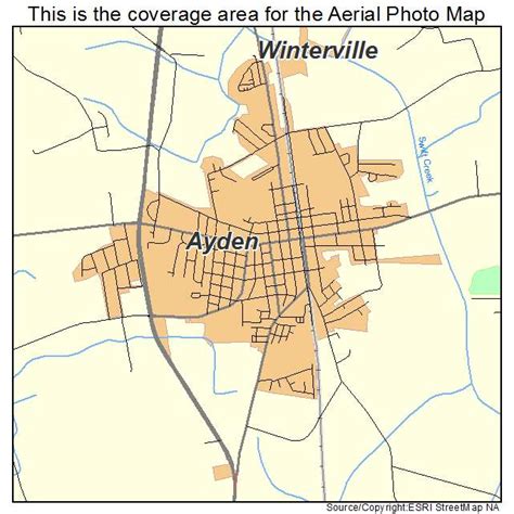 Aerial Photography Map of Ayden, NC North Carolina