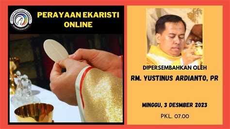 Misa Minggu Desember Hari Minggu Adven I Pk Wib