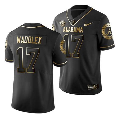 Alabama Crimson Tide Jaylen Waddle Black 2019 Golden Edition Limited ...