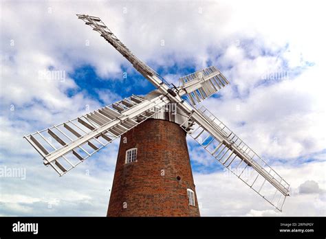 Horsey Windpump Or Drainage Windmill On The Norfolk Broads At Horsey