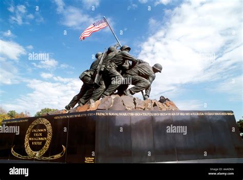 Iwo Jima Memorial Statue At Arlington National Cemetery Virginia