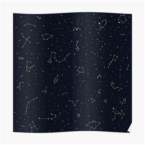 The Sky Map of Hemisphere. Constellations on Night Dark Background ...