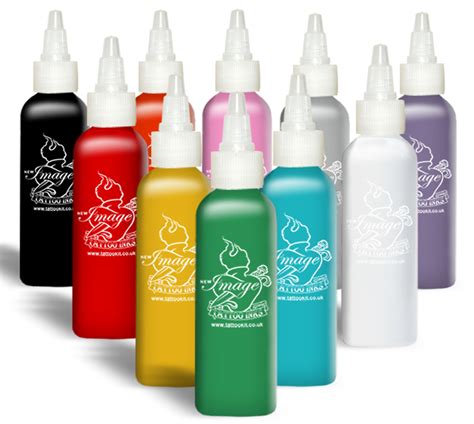 New Image Tattoo Ink - 10 Bottle Colour Set 1 | eBay