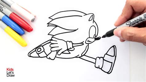 C Mo Dibujar A Sonic Corriendo Paso A Paso How To Draw Sonic The