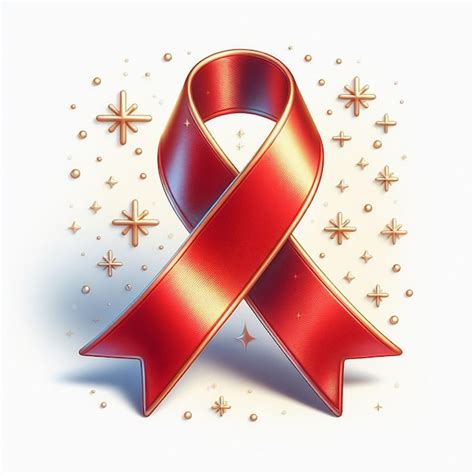 Hyper realisitc arte vectorial icono de cinta roja símbolo de cáncer