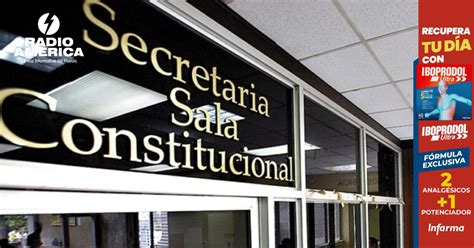 Sala De Lo Constitucional Declara Sin Lugar Recurso De