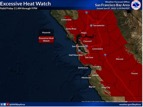 Kpix 5 On Twitter Rt Nwsbayarea Inland Warming Trend Is Still On