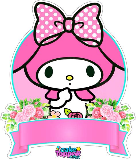 My Melody Printable Ideas Caketopperclick