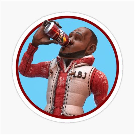 "LeBron James Cranberry Sprite Meme " Sticker for Sale by fancygybens ...