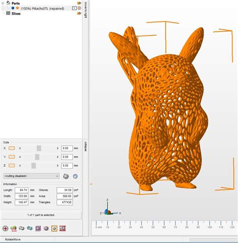 Stl File Pikachu Voronoi・3d Printing Idea To Download・cults