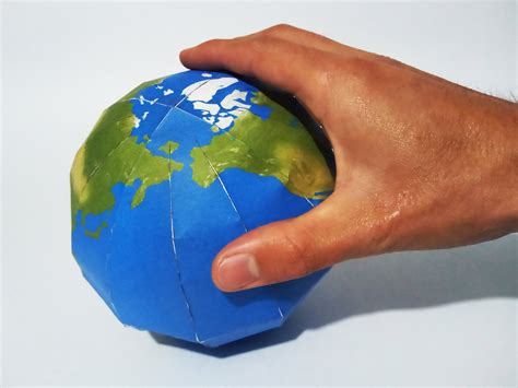 Earth Papercraft Printable Globe D Globe Model Earth Etsy Ireland