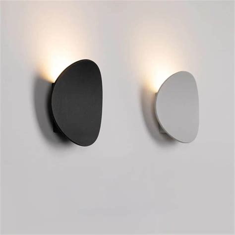 Applique Murale Ronde Led En Aluminium Italian Decor