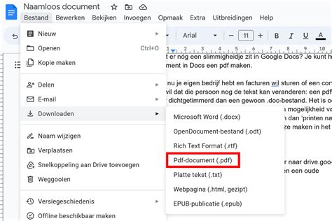 Zo Maak Je Van Je Google Doc Een Pdf Bestand