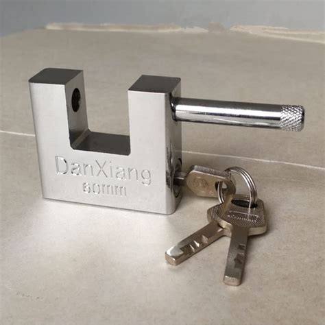 Buy Rectangular Padlock Horizontally With Keys Hardened Integral