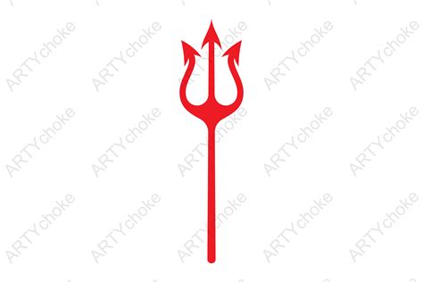 Devil Pitchfork Trident Svg File Graphic By Artychokedesign