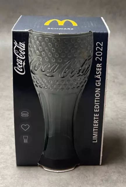 MCDONALDS COCA Cola Glas Gläser Limitierte Edition 2022 schwarz