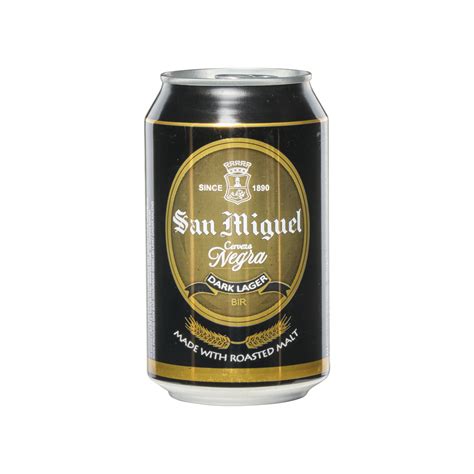 San Miguel Cerveza Negra Can 33cl Gold Quality Award 2024 From Monde Selection