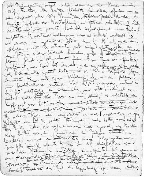 Page of Franz Kafka's Writing Book - Signed Metamorphosis