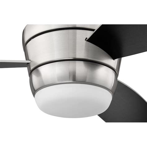 Harbor Breeze Mazon 44 In Brushed Nickel Led Indoor Flush Mount Ceiling