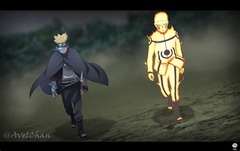Father & Son (art by @AvelChan) : r/Boruto