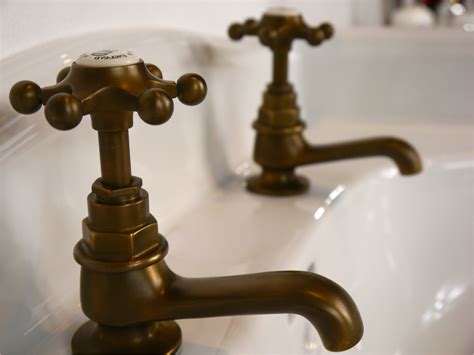 Weathered Brass Brushed Brass Antique Brass Basin Taps Chadder From Brass Sink Taps Bathroom