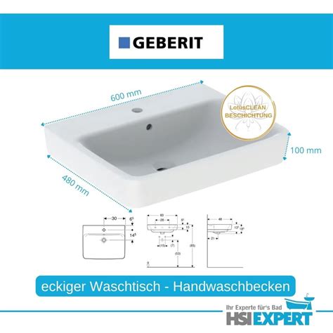 Geberit Renova Plan Waschtisch Cm Wei Inkl Beschichtung