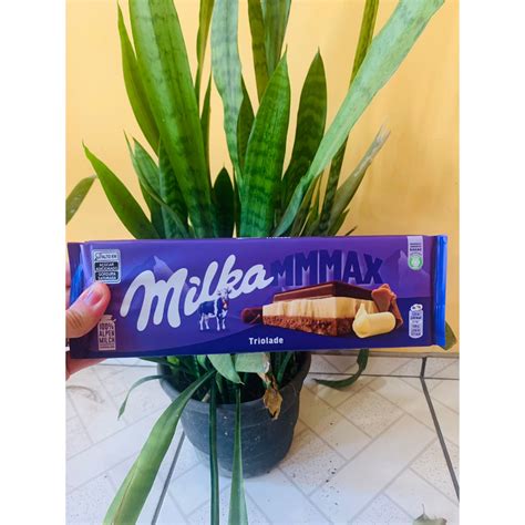 Milka Barra De Chocolate Gigante Triolade G Shopee Brasil