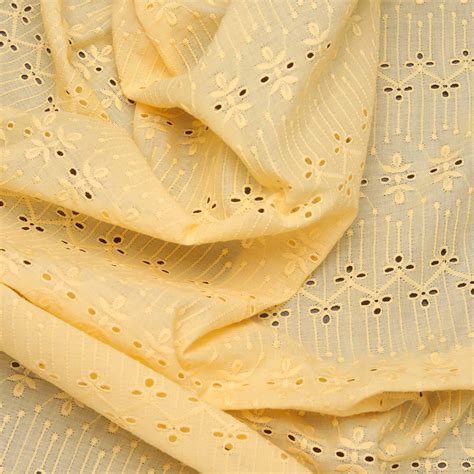 Yellow Dotandknot Hakoba Fabric