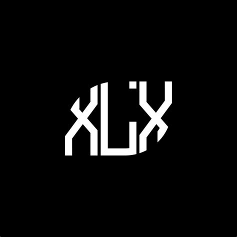 XLX Letter Logo Design On Black Background XLX Creative Initials