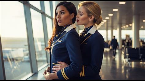 The Flight Begins A Connection Between Flight Attendants Lesbian Love YouTube