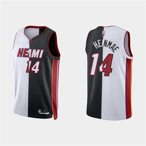 Men Miami Heat 14 Tyler Herro Split Edition Nba 75th Black White Jersey Choose Your Style With Us