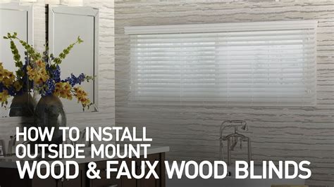 How To Install Outside Mount Wood And Faux Wood Blinds Youtube